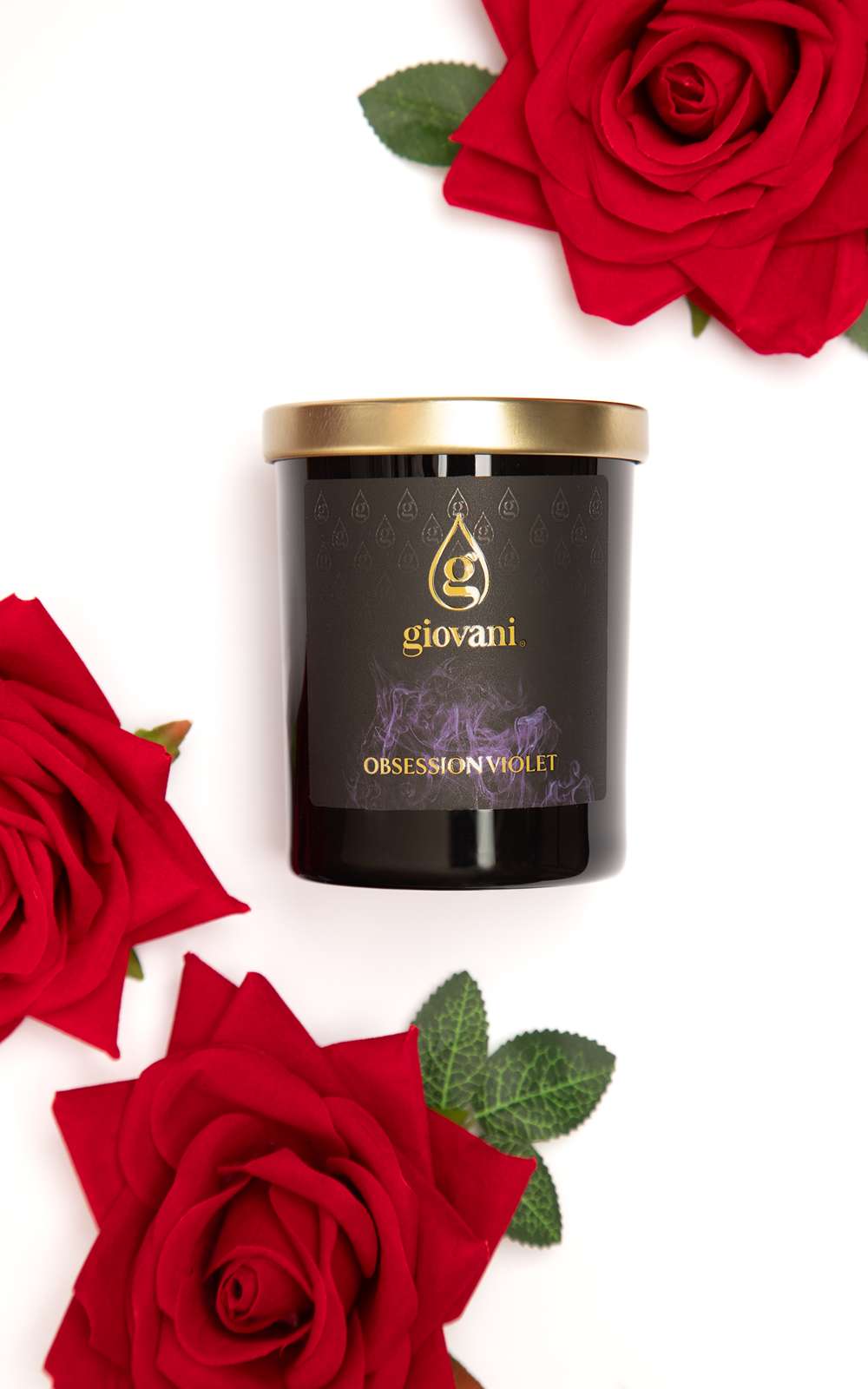 Dekoracyjna świeca zapachowa Giovani Obsession Violet